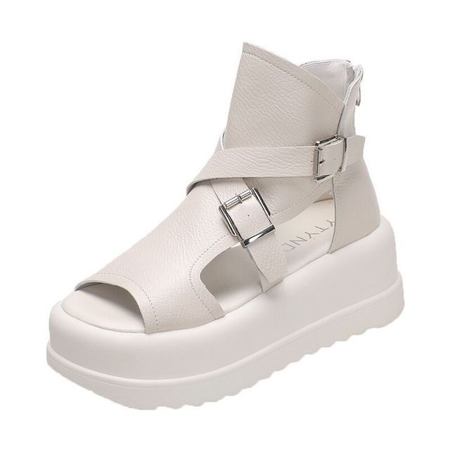 Peep Toe High Platform Sandals