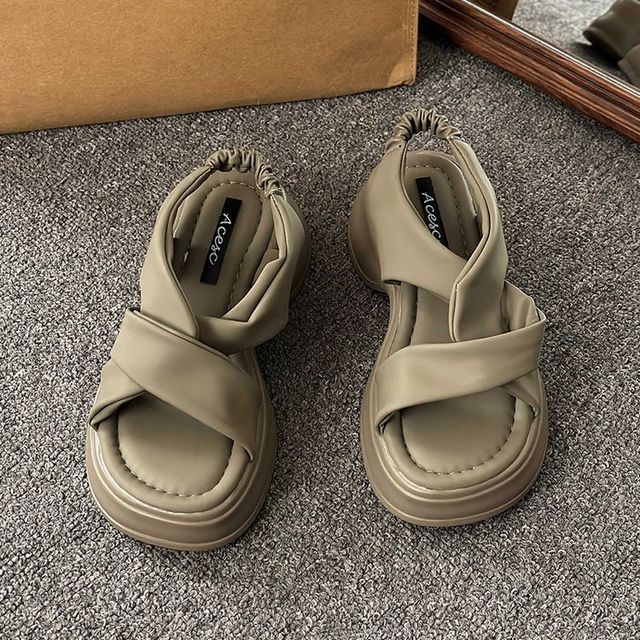 Sandals Knot Platform Slingback