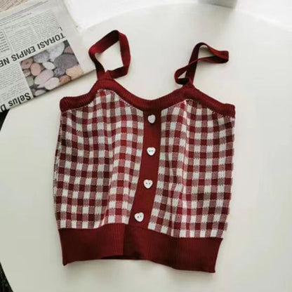 Plaid Cami Top