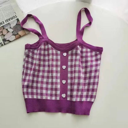 Plaid Cami Top