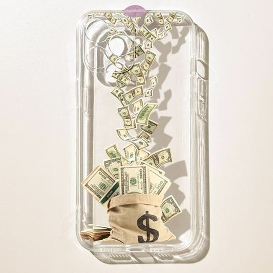 Wholesale Sample Money Bag Transparent Phone Case
