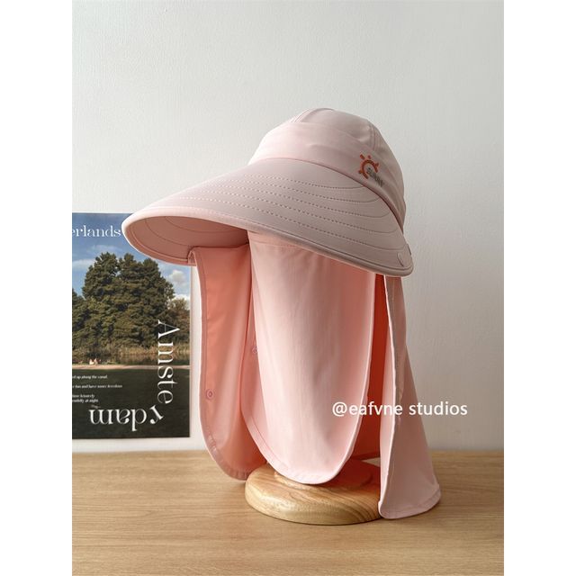 Face Hat Protection Sun Cover Lettering with