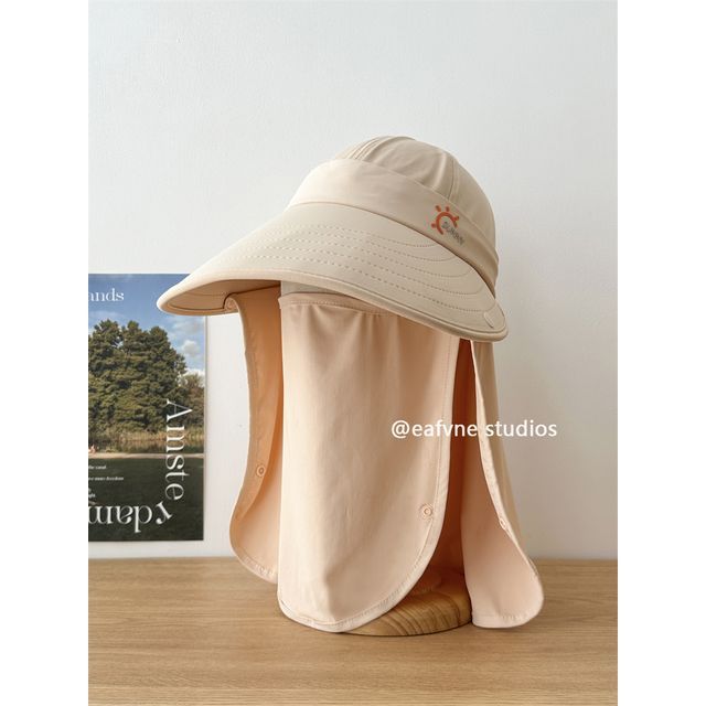 Face Hat Protection Sun Cover Lettering with