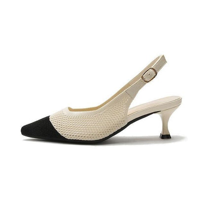 Sample Pointed Slingback Kitten Heel Sandals