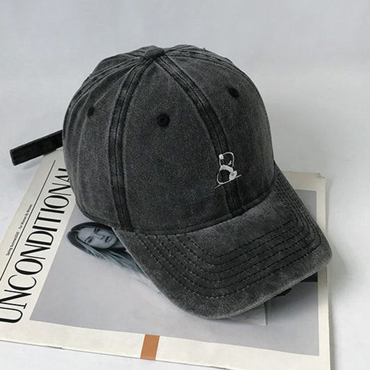 Baseball Embroidered Panda Cap