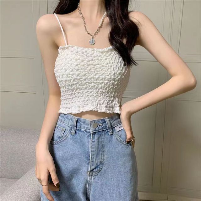 Cami Cropped Ruched Top