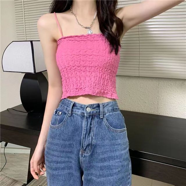 Cami Cropped Ruched Top