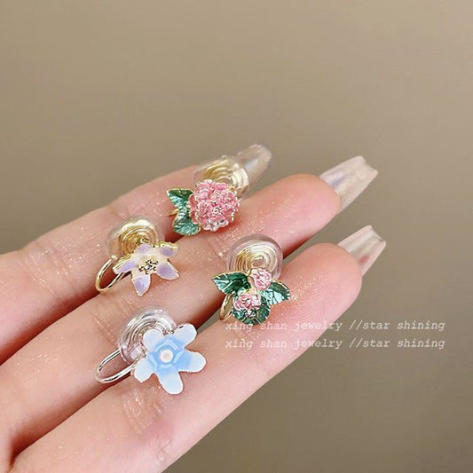 4: (Various of Alloy Earring Designs) Floral Set