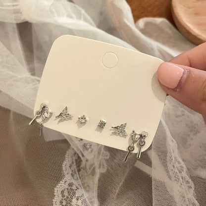 Stud Rhinestone 6: Set Ear of