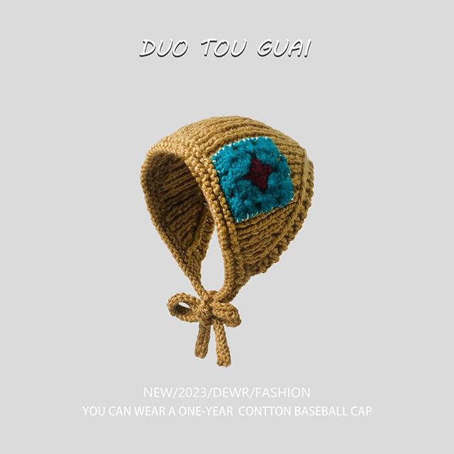 Patchwork Earmuffs Knit