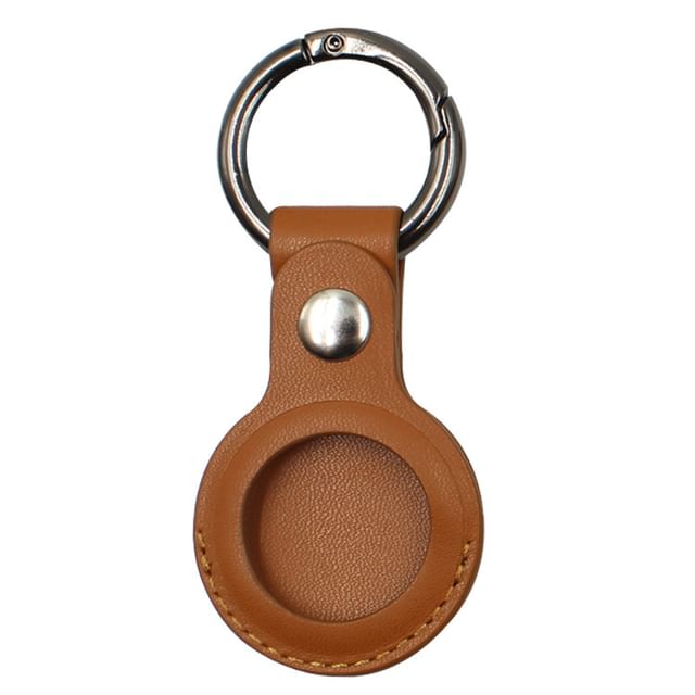 Holder Faux AirTag Keyring Leather