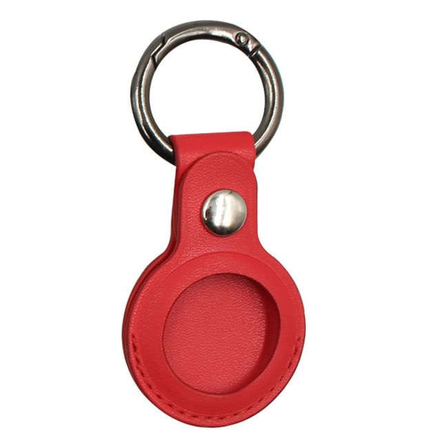 Holder Faux AirTag Keyring Leather