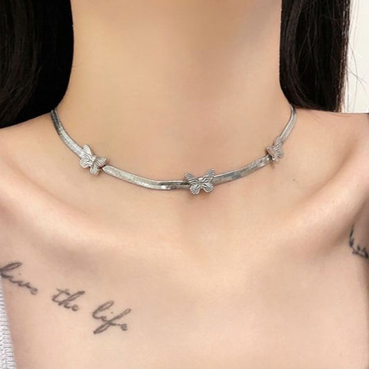Choker Butterfly Alloy