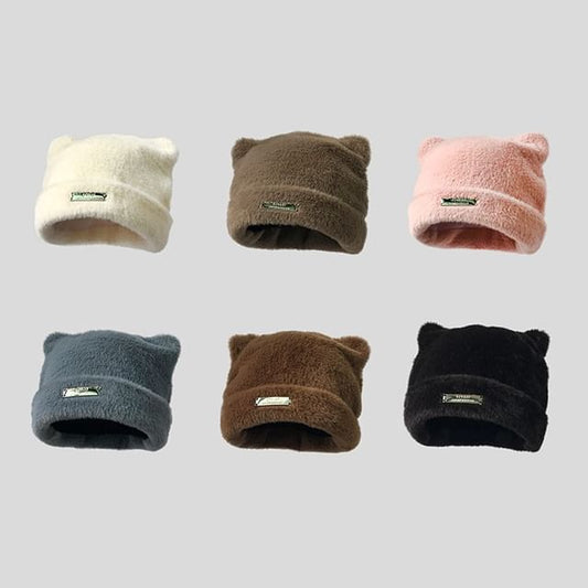 Knit Cat Beanie Ear Applique