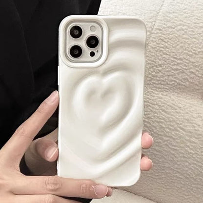 Textured Case Heart Phone