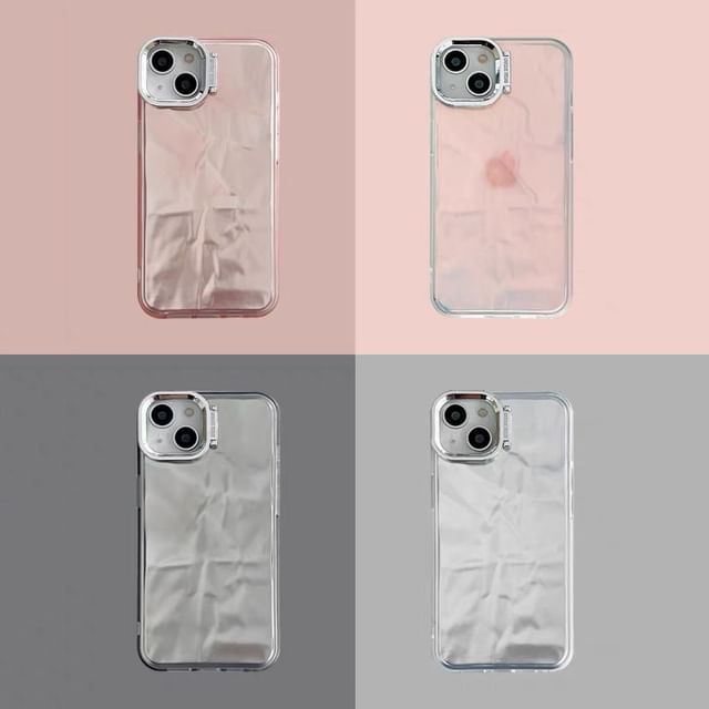 Phone Textured Case Stand Holographic