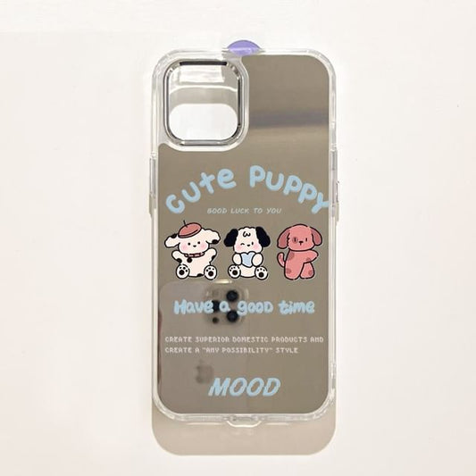 Phone Mirrored Case Dog