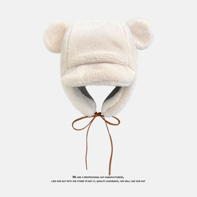 Sample Bear Ear Chenille Trapper Hat