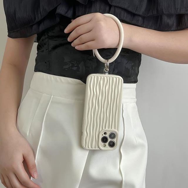 Textured Hoop Case Charm Phone