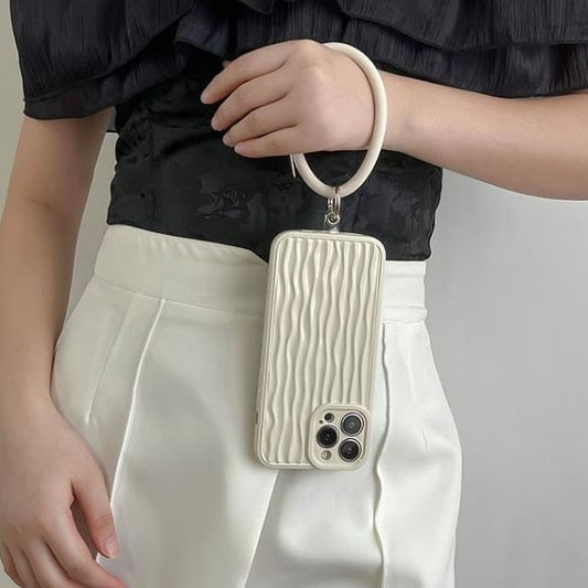 Textured Hoop Case Charm Phone