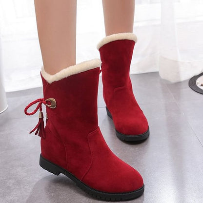 Short Boots Hidden-Wedge Snow