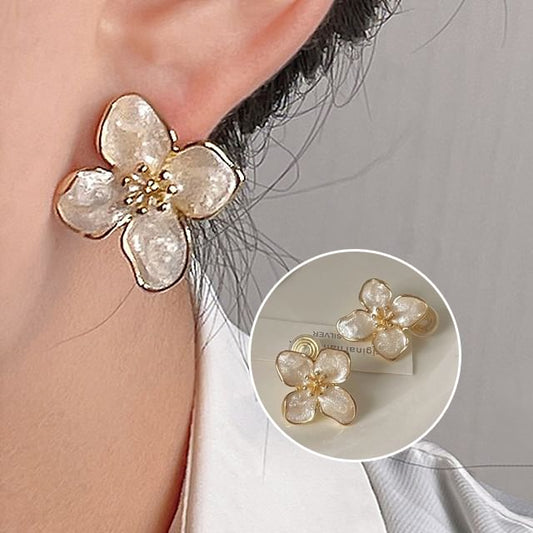 Alloy Ear Glaze Floral Cuff