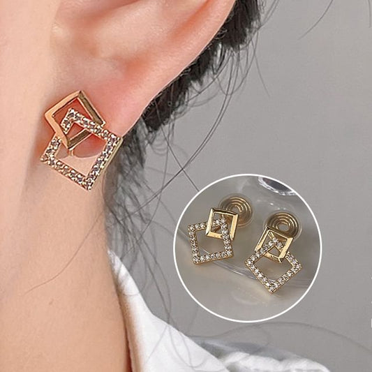 Cuff Square Ear Rhinestone Alloy