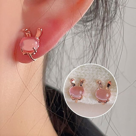 Alloy Cuff Faux Gemstone Ear Rabbit
