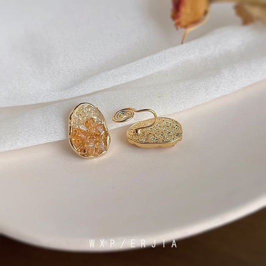 Irregular Faux Alloy Cuff Ear Crystal