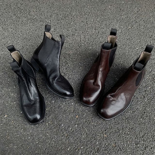 Short Chelsea Boots Faux Leather