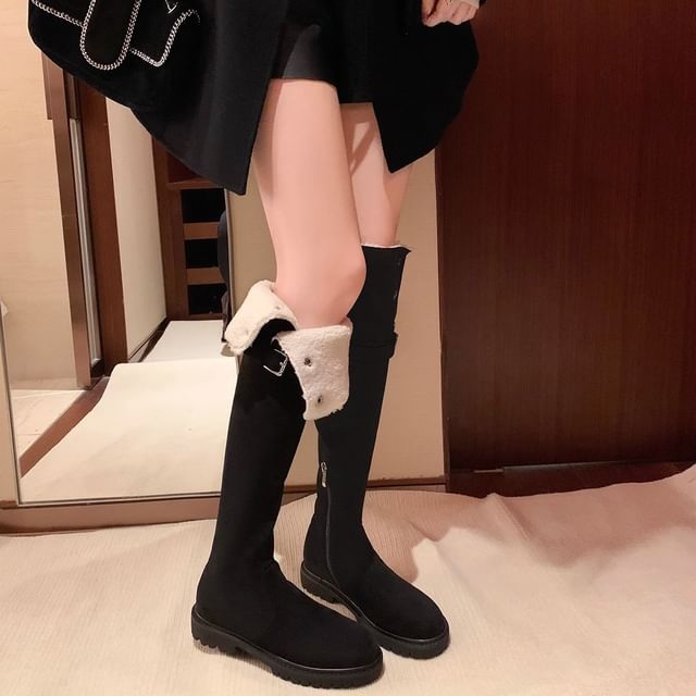 Boots Folded Over-The-Knee