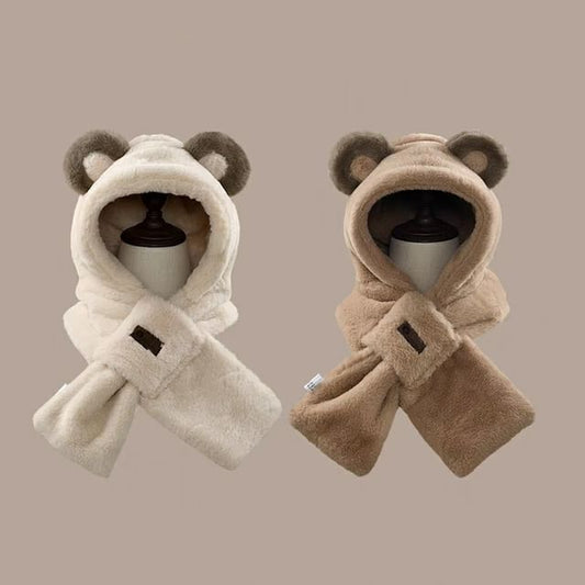 Ear Trapper Scarfed Hat Bear