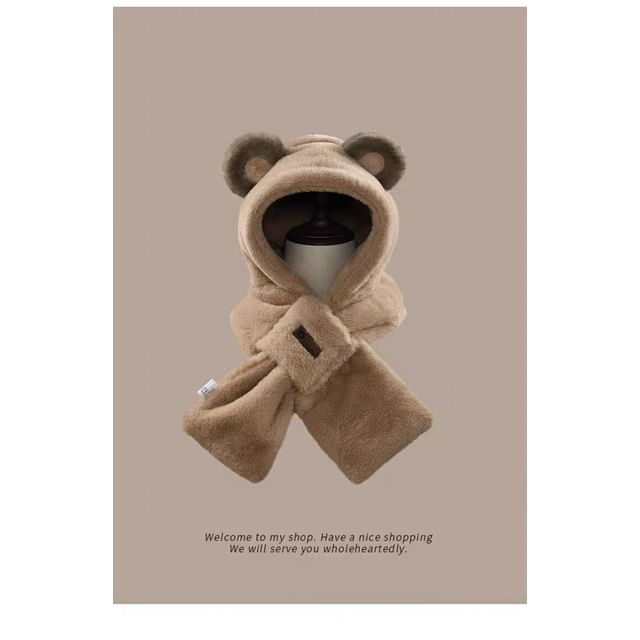 Ear Trapper Scarfed Hat Bear