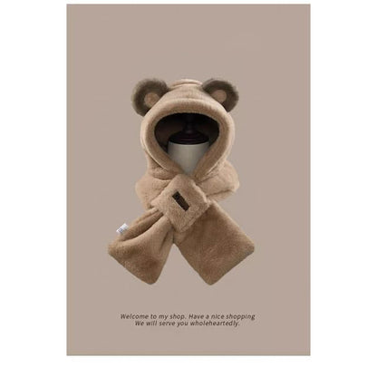 Ear Trapper Scarfed Hat Bear