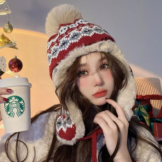 Trapper Patterned Hat