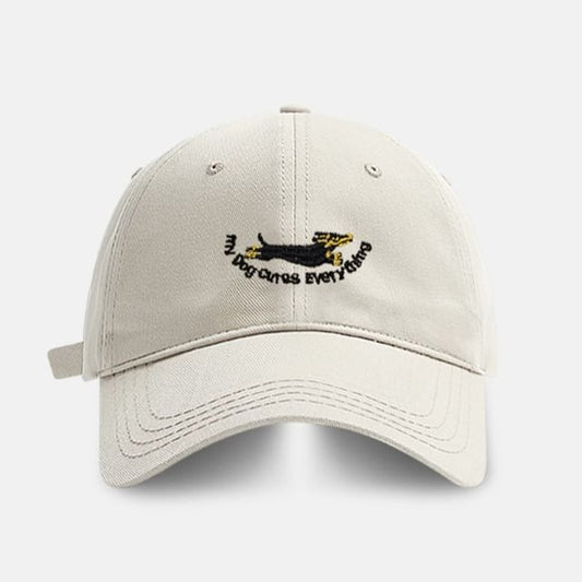 Embroidered Baseball Cap Dog