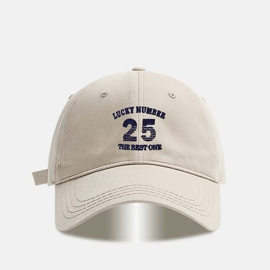 Number Baseball Cap Embroidered