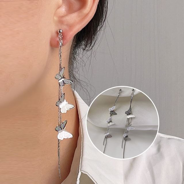 Alloy Earring Butterfly Threader