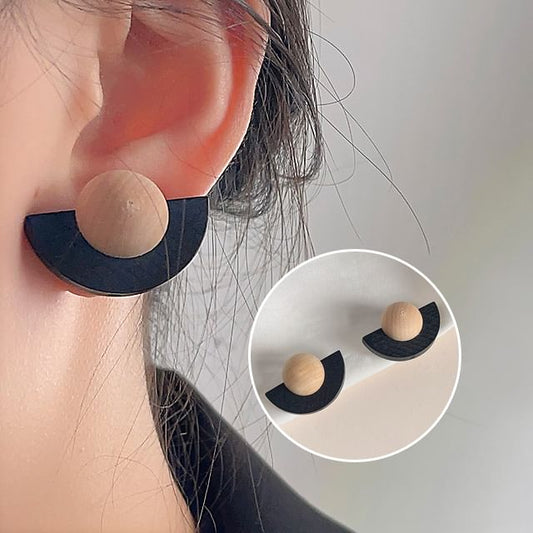 Wooden Ear Cuff Geometric