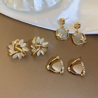 Faux Gemstone Stud Earring / Drop Earring