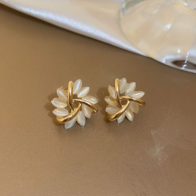 Faux Gemstone Stud Earring / Drop Earring