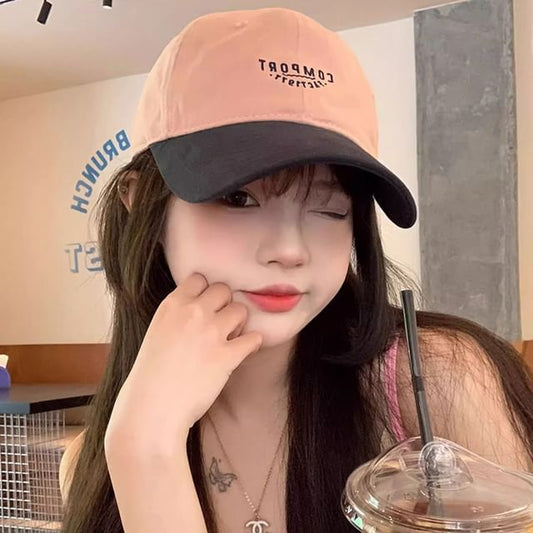 Lettering Tone Two Embroidered Cap Baseball