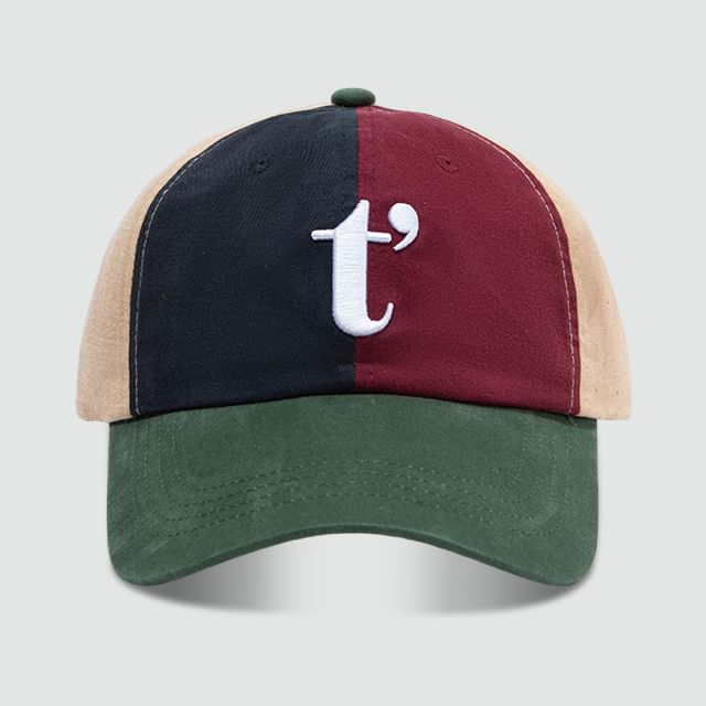 Embroidered Baseball Color Cap Block Lettering