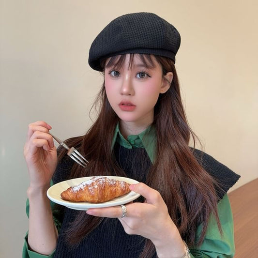 Waffle Beret Plain