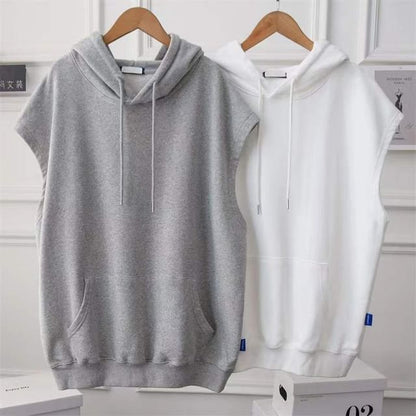 Hoodie Plain Sleeveless