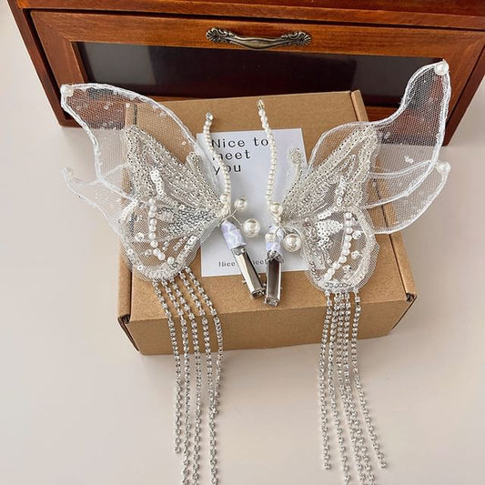 2: Set Butterfly Mesh of Hair Clip