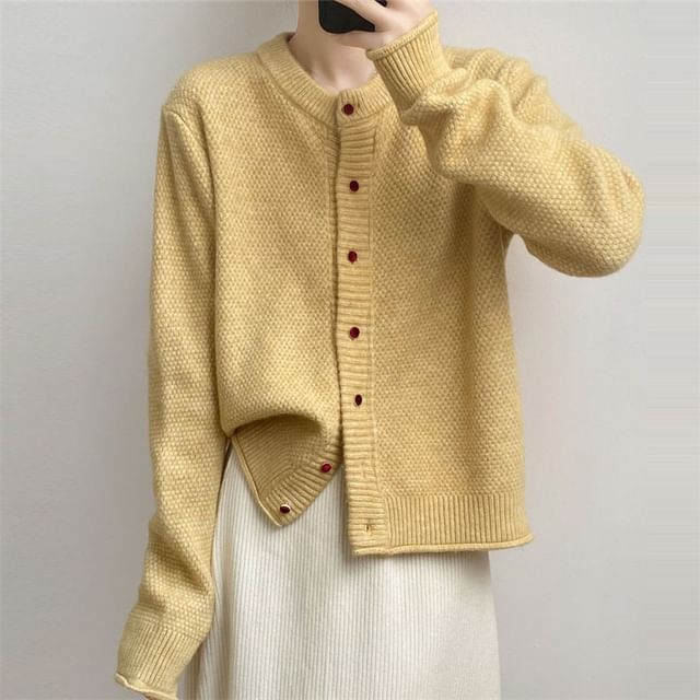 Cardigan Button-Up Plain