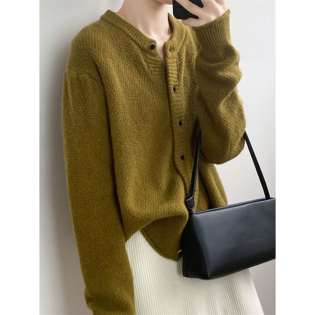 Cardigan Button-Up Plain