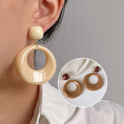 Drop Earring Hoop Resin