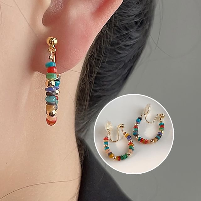 Ear Alloy Bead Hoop Cuff